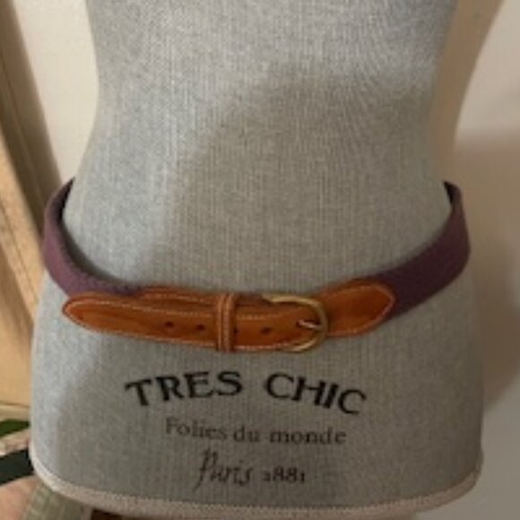 Leather and Cotton Belt - Picture 1 of 5